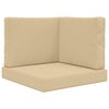 vidaXL Buiten bankkussen 3 pcs Beige Polyester