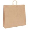 vidaXL Papieren zakken 250 st met hengsels 54x15x49 cm bruin