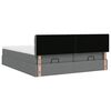 vidaXL Ottoman bed met matrassen en LED's 200x200cm stof donkergrijs