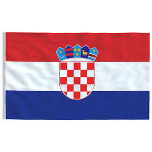 vidaXL Vlag Kroati&euml; 90x150 cm