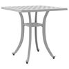 vidaXL Tuintafel 53x53x53 cm gietaluminium wit