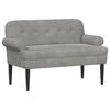 vidaXL Loungebank met knopencomfort Lichtgrijs 120 x 66 x 78 cm