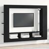 vidaXL TV-kast Zwart eiken 152 x 22 x 113 cm Bewerkt hout