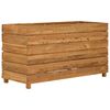 vidaXL Plantenbak verhoogd 100x40x38 cm gerecycled teakhout en staal
