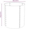 vidaXL Plantenbak verhoogd 80x80x81 cm gegalvaniseerd staal grijs