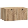 vidaXL Wandbeugel TV-kast Artisanaal eiken 59,5 x 41 x 30 cm