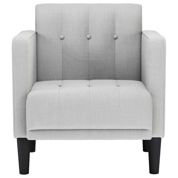 vidaXL Fauteuil met armleuningen Wolkengrijs 53 cm Stof