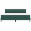 vidaXL Boxspringbed met matras Donkergroen 200 x 200 cm Fluweel