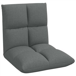 vidaXL Verstelbare vlo stoelen Donkergrijs Stof