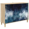 vidaXL Dressoir RAALTE Sonoma 102 x 33 x 75 cm Bewerkt hout