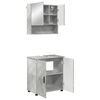 vidaXL Badkamermeubelset 2 st Beton Grijs 61 x 35 x 64 cm
