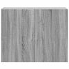 vidaXL Wandkast 80x42,5x64 cm bewerkt hout grijs sonoma eikenkleurig