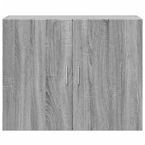 vidaXL Wandkast 80x42,5x64 cm bewerkt hout grijs sonoma eikenkleurig