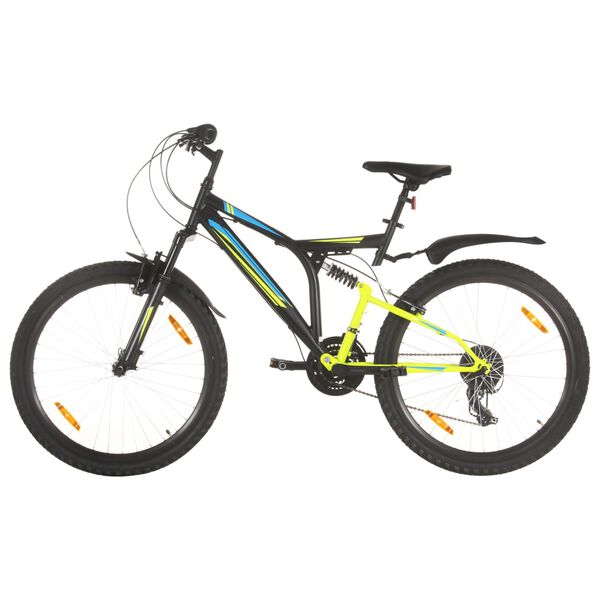 vidaXL Mountainbike 21 versnellingen 26 inch wielen 49 cm zwart