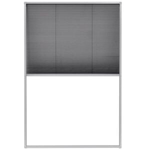 vidaXL Raamhor pliss&eacute; 80x120 cm aluminium