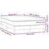 vidaXL Boxspring met matras fluweel lichtgrijs 160x220 cm