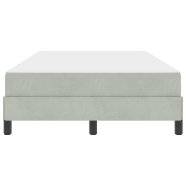 vidaXL Boxspringbed met matras Lichtgrijs 120 x 190 cm Stof