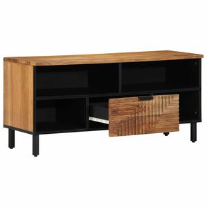 vidaXL TV Eenheden Massief Acaciahout 100 x 33,5 x 46 cm Bewerkt hout