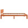 vidaXL Bedframe met hoofdeinde Wasbruin 90 x 200 cm Massief grenenhout