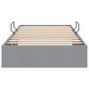 vidaXL Opslag bed met matras met opslag Lichtgrijs 90 x 190 cm Stof