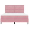 vidaXL Boxspringbed met matras met hoofdeinde Roze 180 x 200 cm Stof