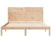 vidaXL Bedframe extra lang zonder matras massief hout 140x210 cm