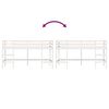 vidaXL Kinderhoogslaper met ladder 90x200 cm massief grenenhout wit