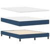 vidaXL Boxspringbed met matras met matras Blauw 140 x 190 cm Stof