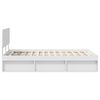 vidaXL Bedframe met hoofdeinde Wit 120 x 190 cm Massief grenenhout