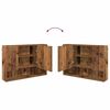 vidaXL Badkamermeubelset 2 pcs Oud Hout Geperst Hout en Metaal