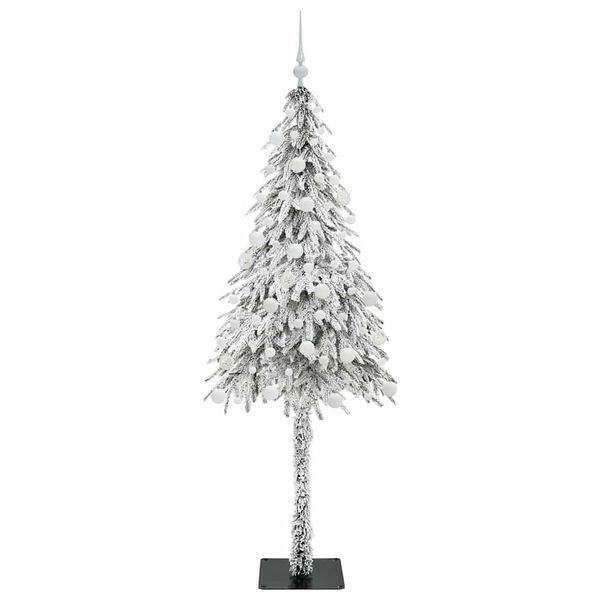vidaXL Kerstboom met 300 LED met standaard Wit 180 cm PE en staal