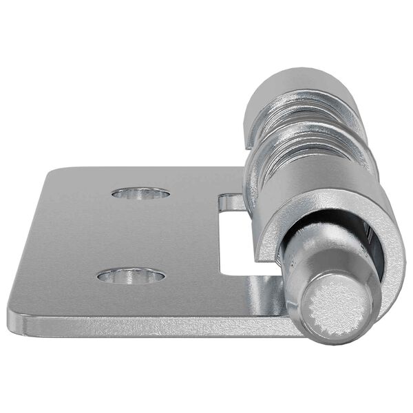 vidaXL Latch 2 pcs Zilver 46 x 17 x 1,2 mm Staal