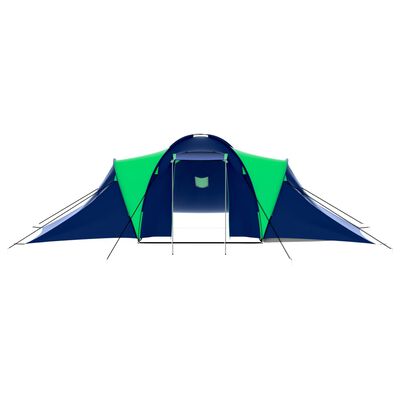 vidaXL Tent 9-persoons polyester blauw en groen