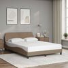 vidaXL Bedframe "Dover" kunstleer cappuccinokleurig 120x200 cm