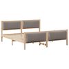 vidaXL Bedframe met hoofdeinde Taupe 180 x 200 cm Stof