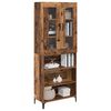 vidaXL Highboard Oud Hout 69,5 x 34 x 180 cm Bewerkt hout