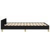 vidaXL Bedframe zonder matras 120x190 cm stof zwart