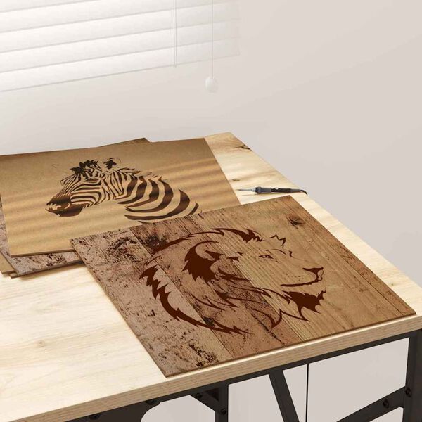 vidaXL Decorpanelen 12 pcs Oud hout 30 x 30 x 0.3 cm Bewerkt hout