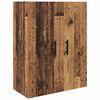 vidaXL Hoge kast met lade 2 pcs Oud Hout 69,5 x 34 x 180 cm