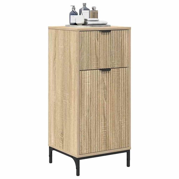 vidaXL Badkamer Kast met lade Sonoma Eiken 39,5 x 36 x 88 cm