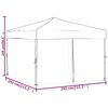 vidaXL Partytent inklapbaar met zijwanden 3x3 m wit