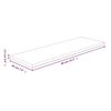 vidaXL Plank 80x20x1,5 cm onbehandeld massief eikenhout