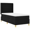 vidaXL Boxspringbed met matras met hoofdeinde Zwart 90 x 190 cm Stof