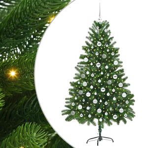 vidaXL Kerstboom met 300 LED met standaard Groen 180 cm PE