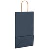 vidaXL Papieren zakken 50 st met hengsels 21x11x36 cm blauw