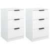 vidaXL Nachtkastjes 2 st 40x36x65 cm wit