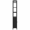 vidaXL Boekenkast Zwart Eiken 60 x 24 x 161 cm Bewerkt hout