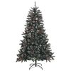 vidaXL Kunstkerstboom Groen 68 x 68 x 120 cm PVC en Plastic en Staal