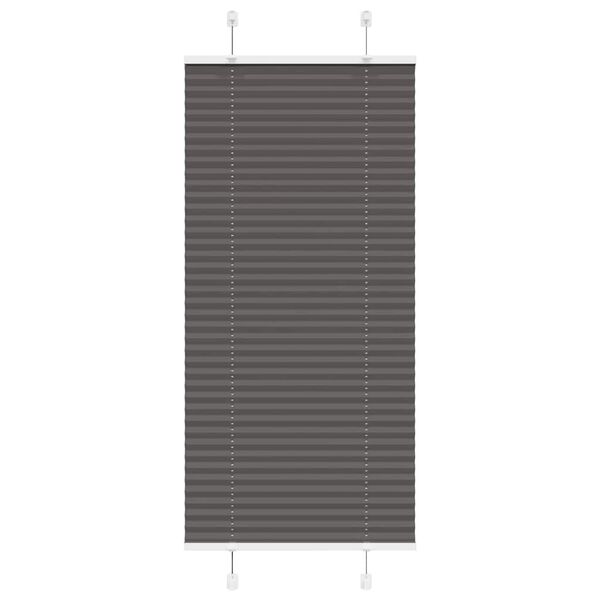vidaXL Pliss&eacute; rolgordijn 60x150 cm stofbreedte 59,4 cm polyester zwart