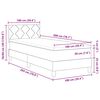 vidaXL Boxspring bed met matras met LED Blauw 100 x 200 cm Stof